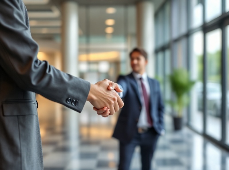Рукопожатие партнеров Vivify Best и агентства недвижимости